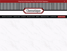 Tablet Screenshot of cheesetique.com